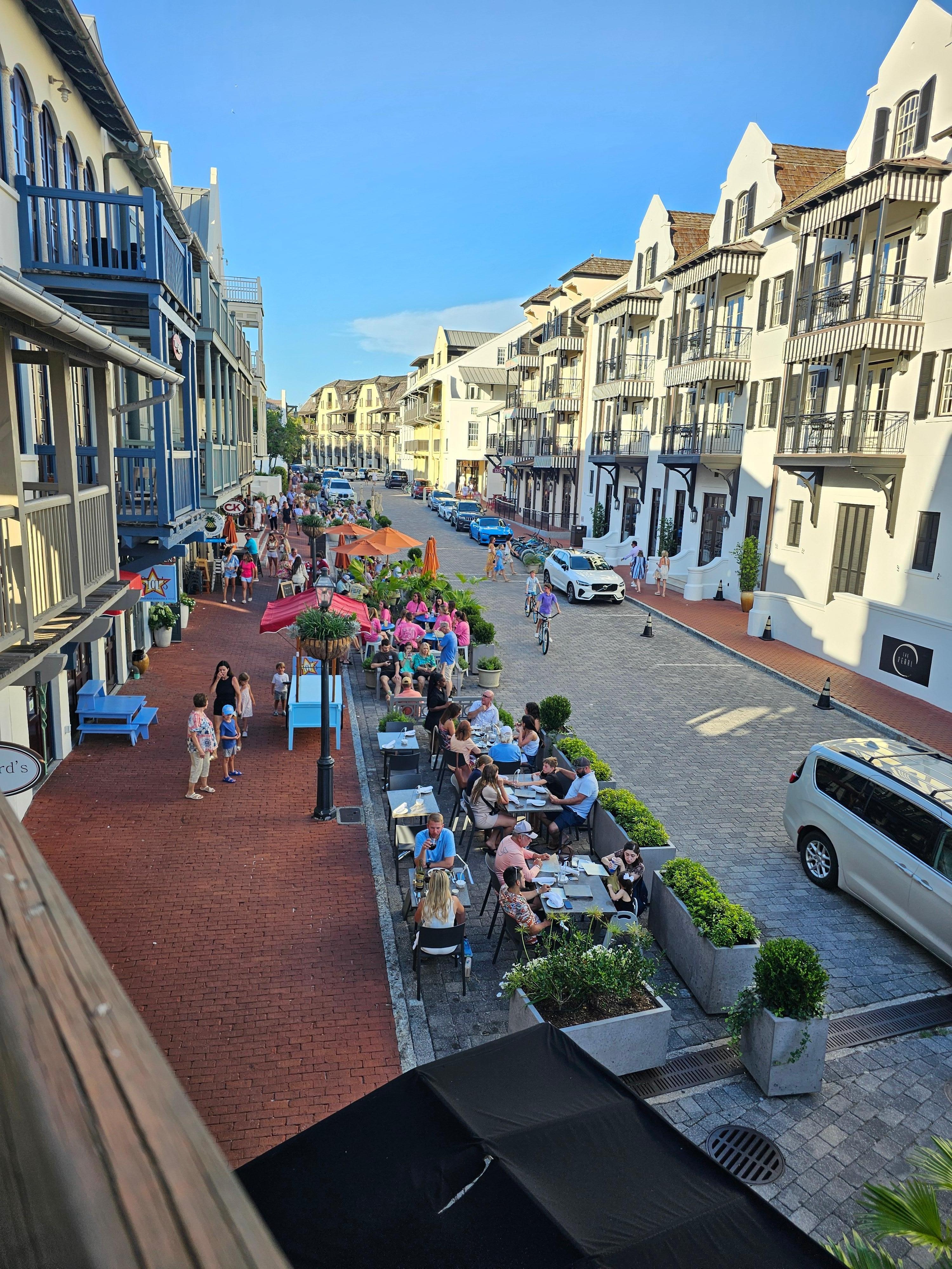 The view North up Main Street