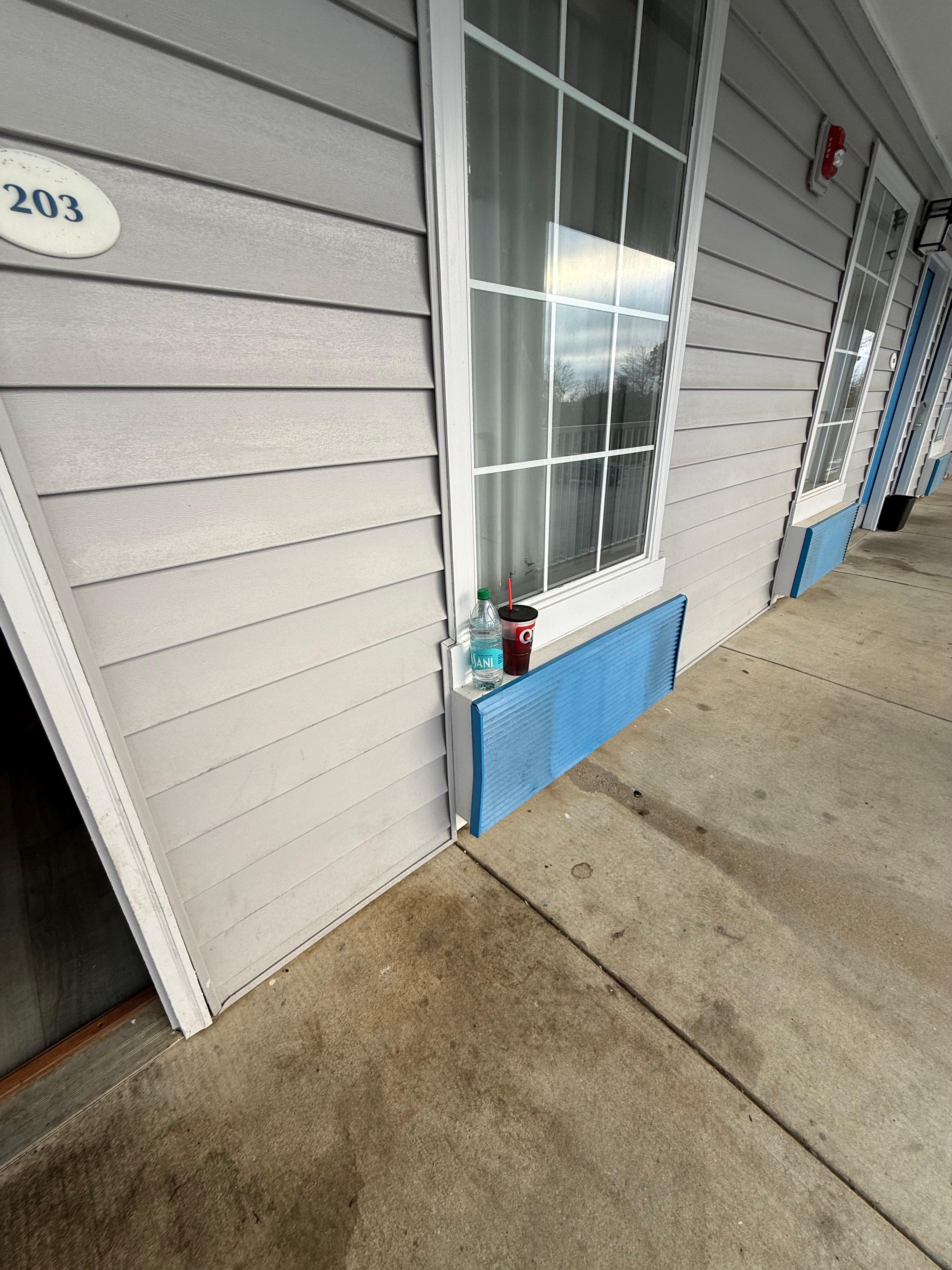 Trash outside our door