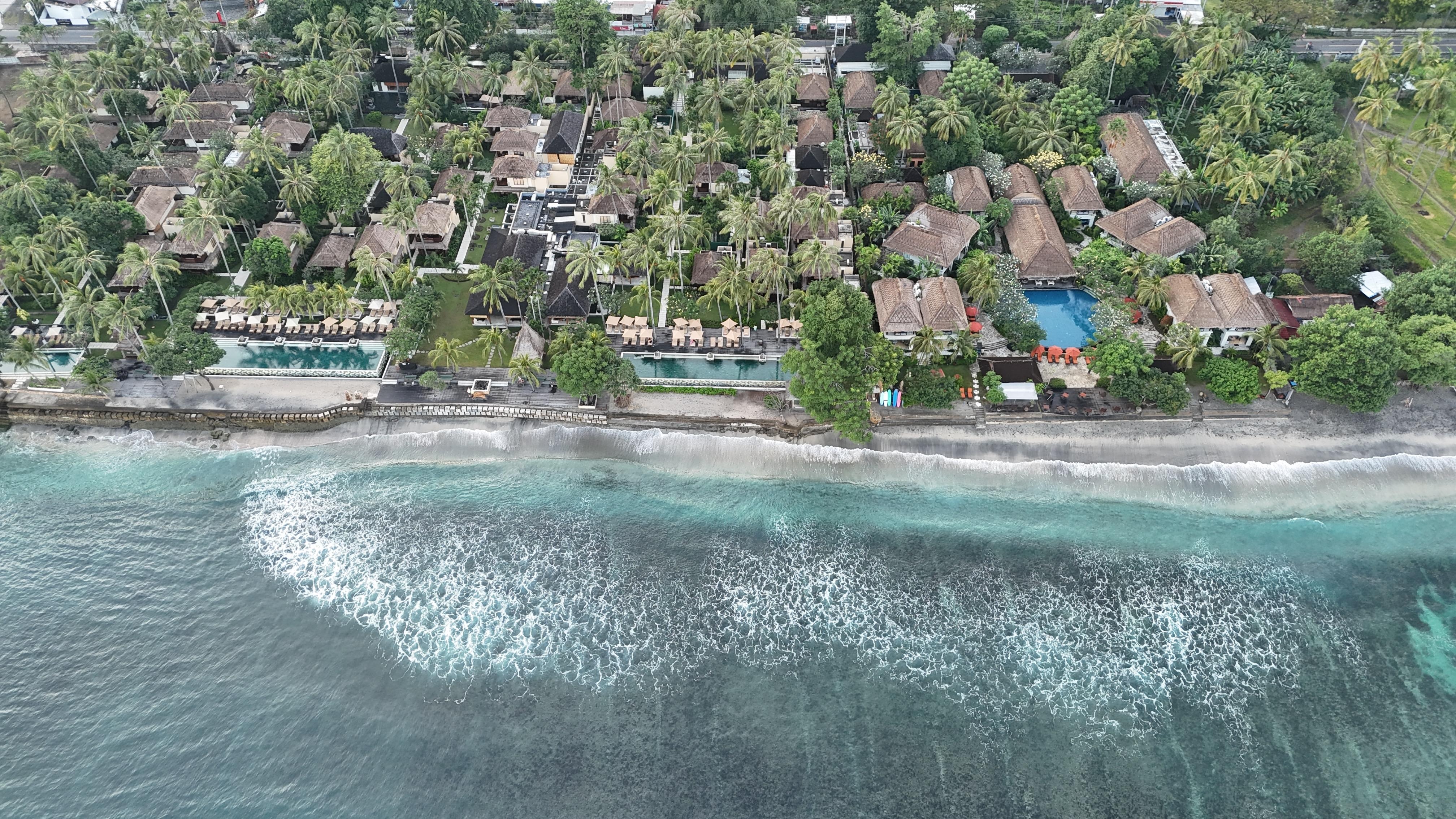 Shot from above