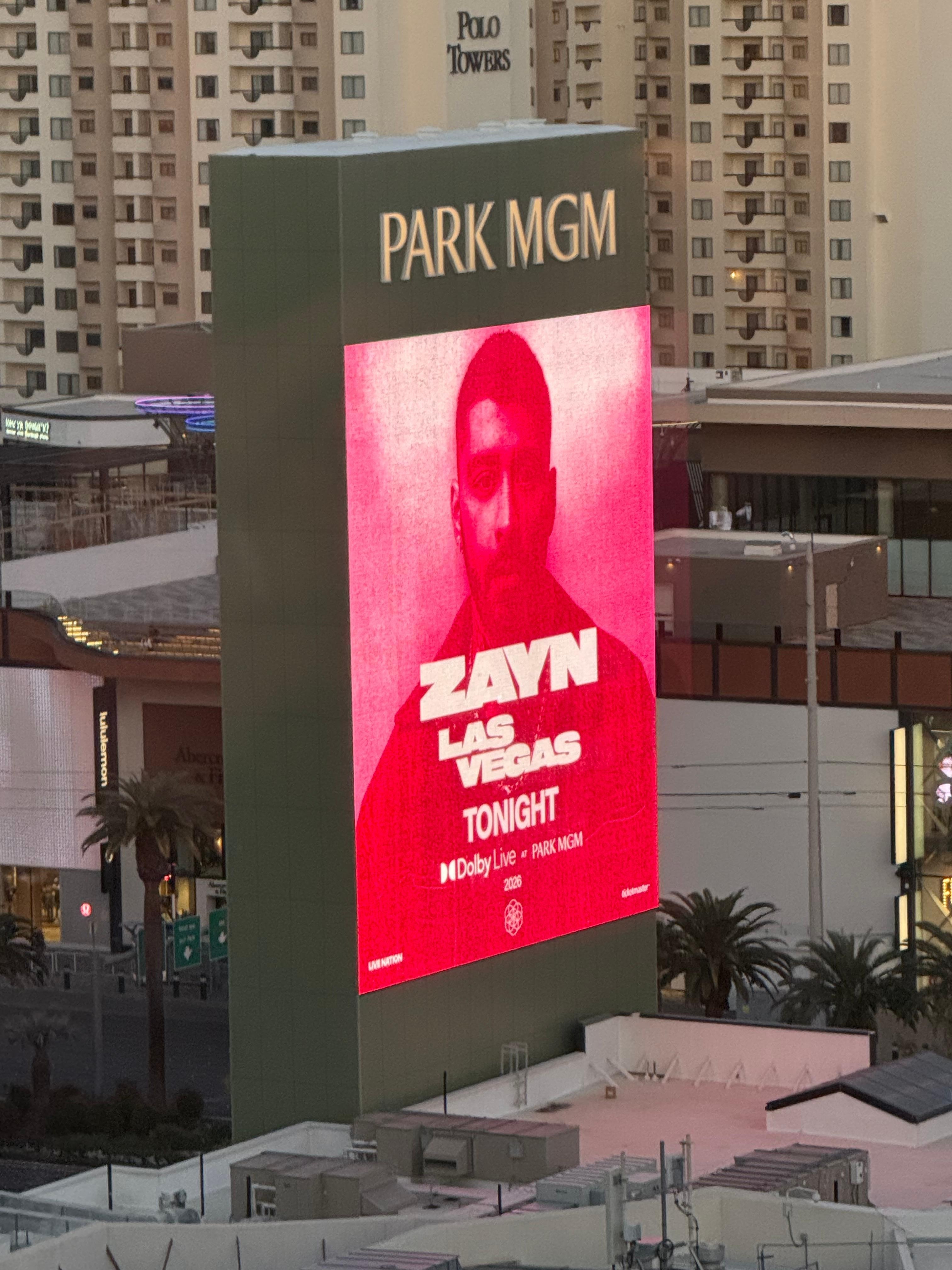 Park MGM was a great stay for weekend trip to see Zayn at Dolby Live! Thanks Park MGM! 