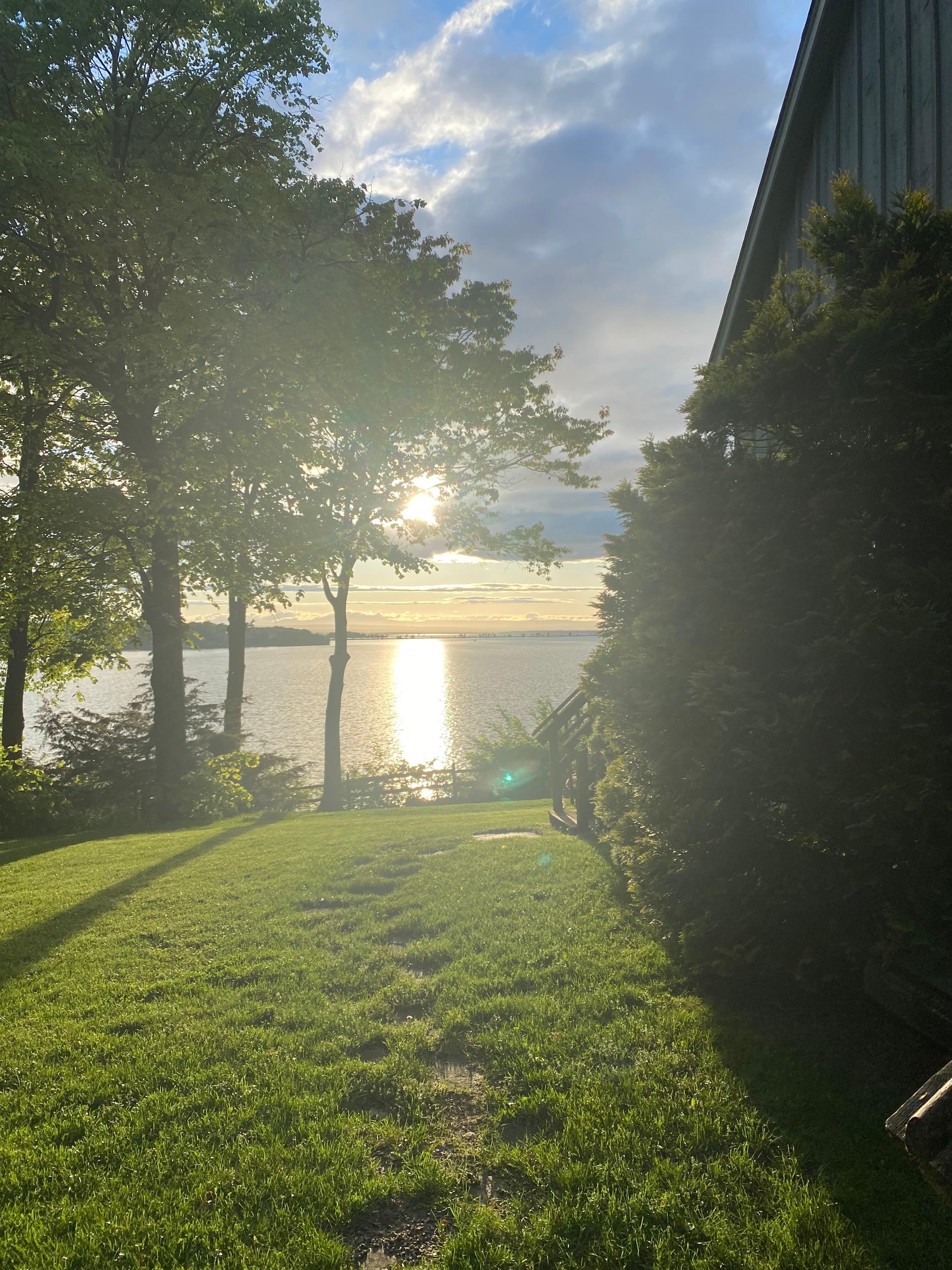 Sunset from
The side yard’s 