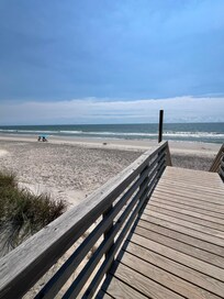 View from atop the beach access (perfectly positioned right across the street from the property).