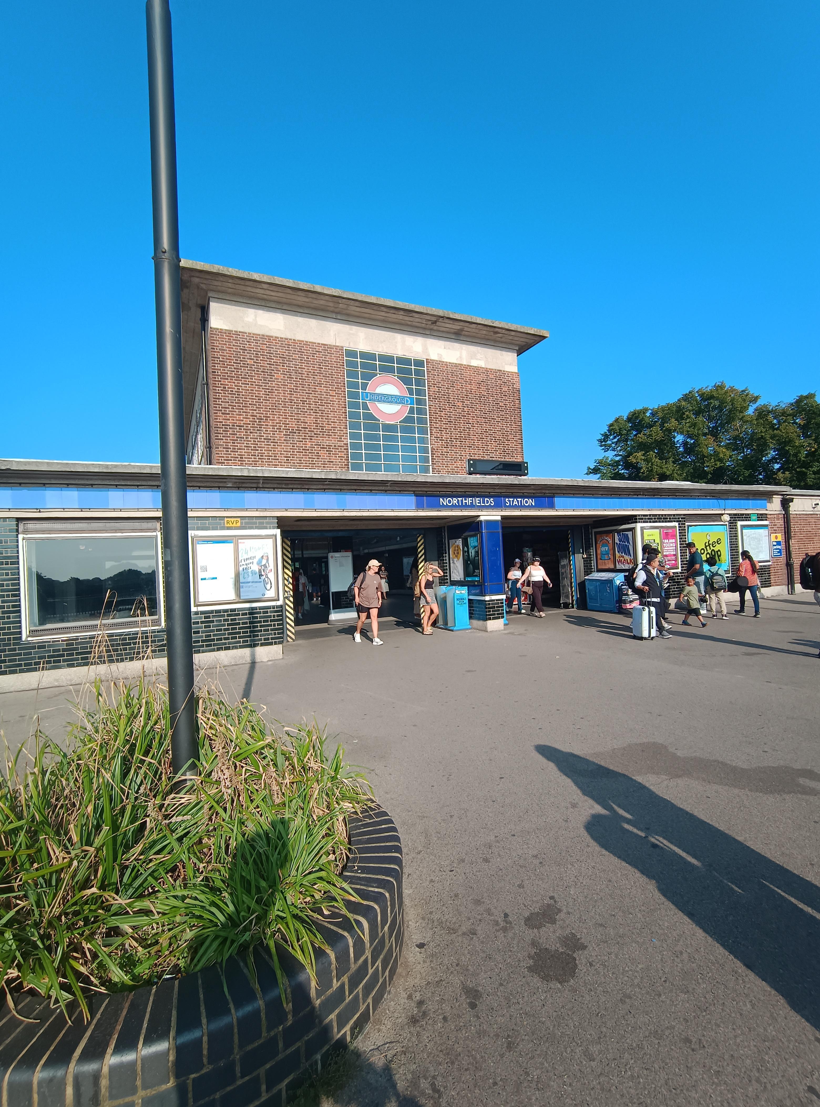 The station is right outside the hotel!