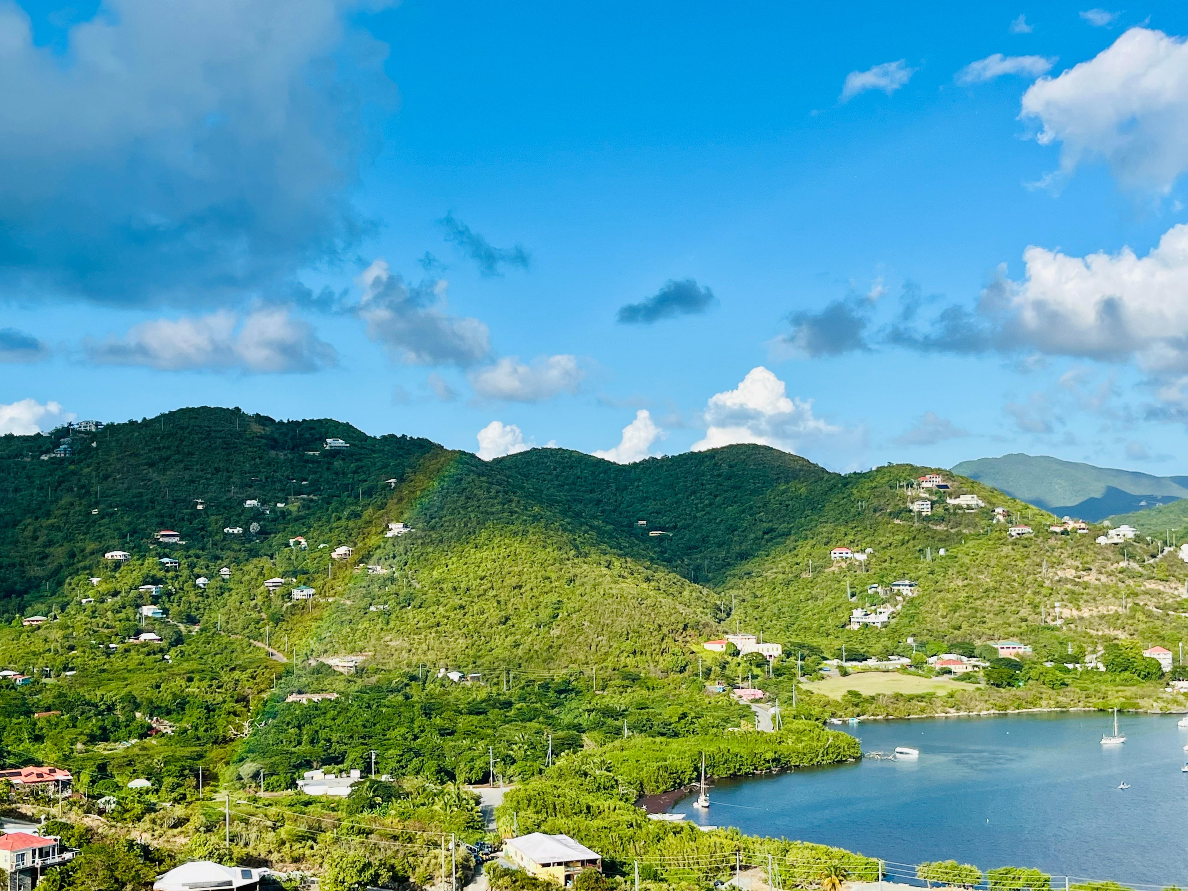 Saw many rainbows from the deck after a few (very short) showers!