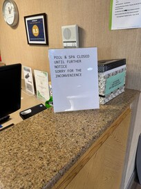 Not told ahead of time pool and spa would be closed