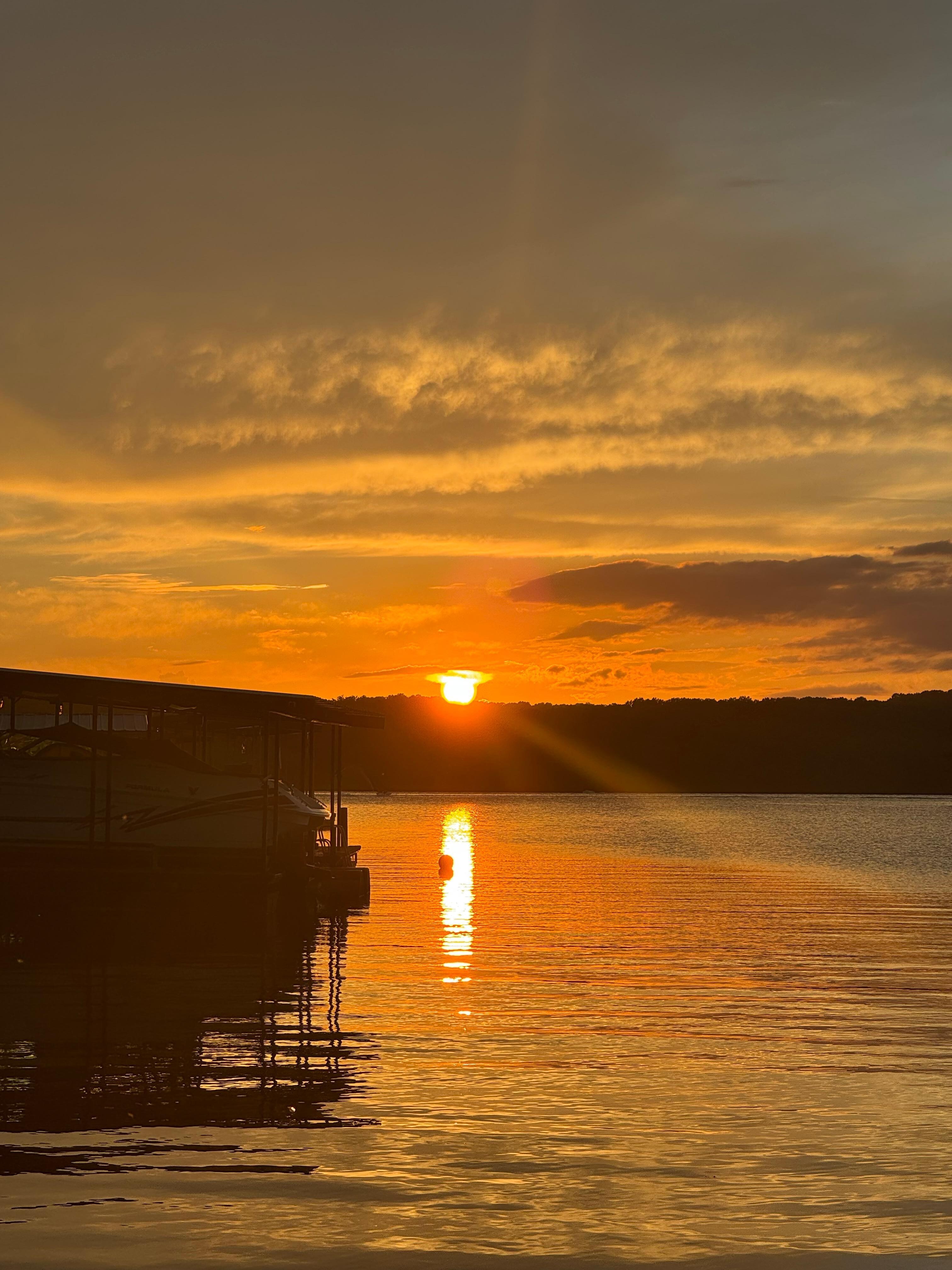 Perfect sunset view
