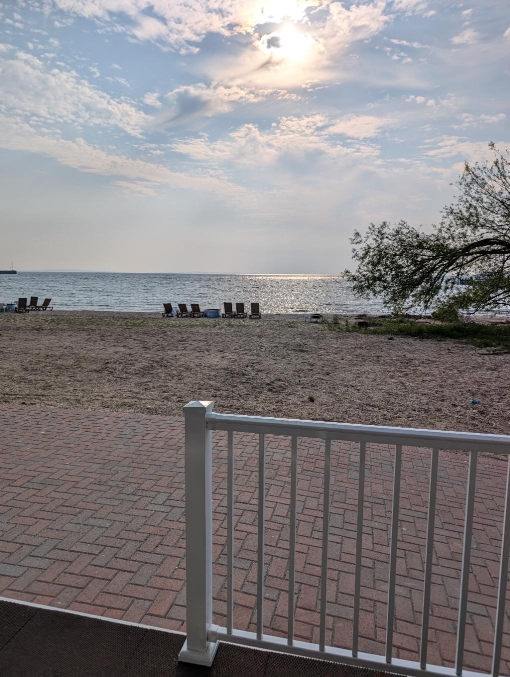 Patio view and sound of water was very relaxing