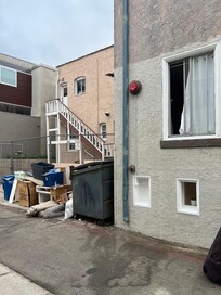 Garbage outside of room