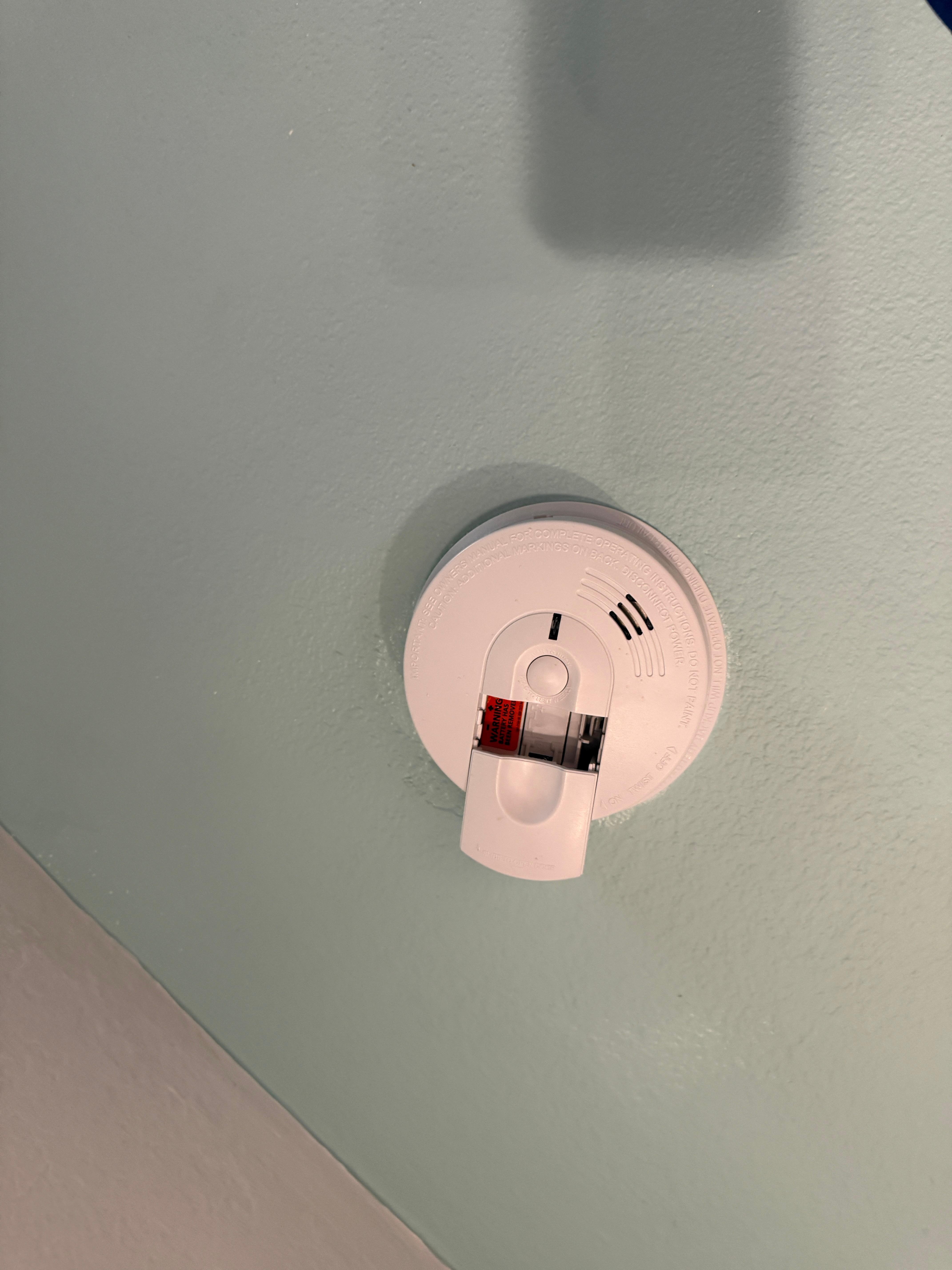 The smoke alarm had no batteries we went out and bought them
