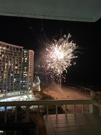 4th of July - view of fireworks up and down the coastline was incredible!