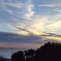 The Gulf of Mexico at sunset.