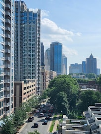 View of downtown from rootftop