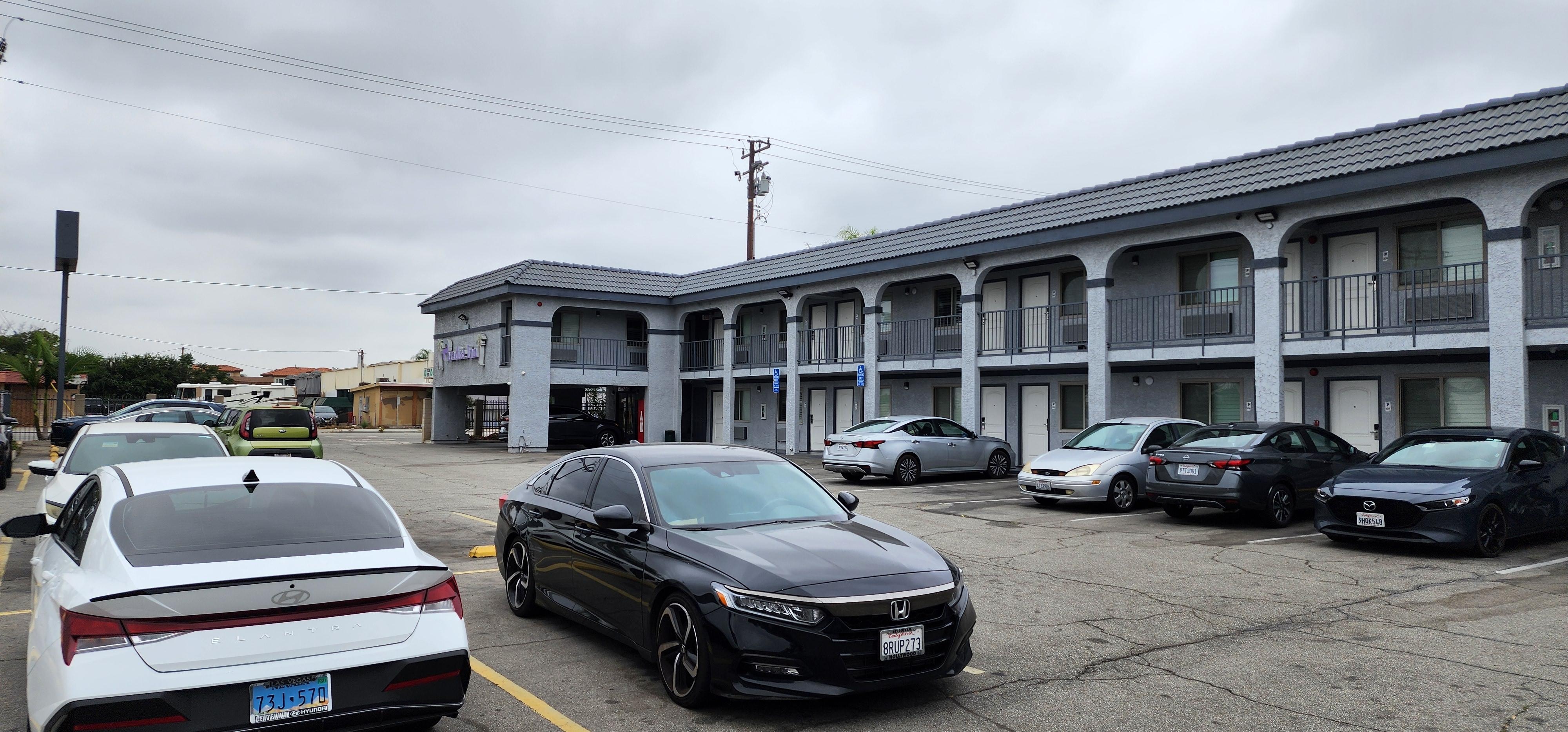 Parking lot at ground level