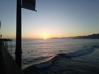 Great sunsets. Nice beach.