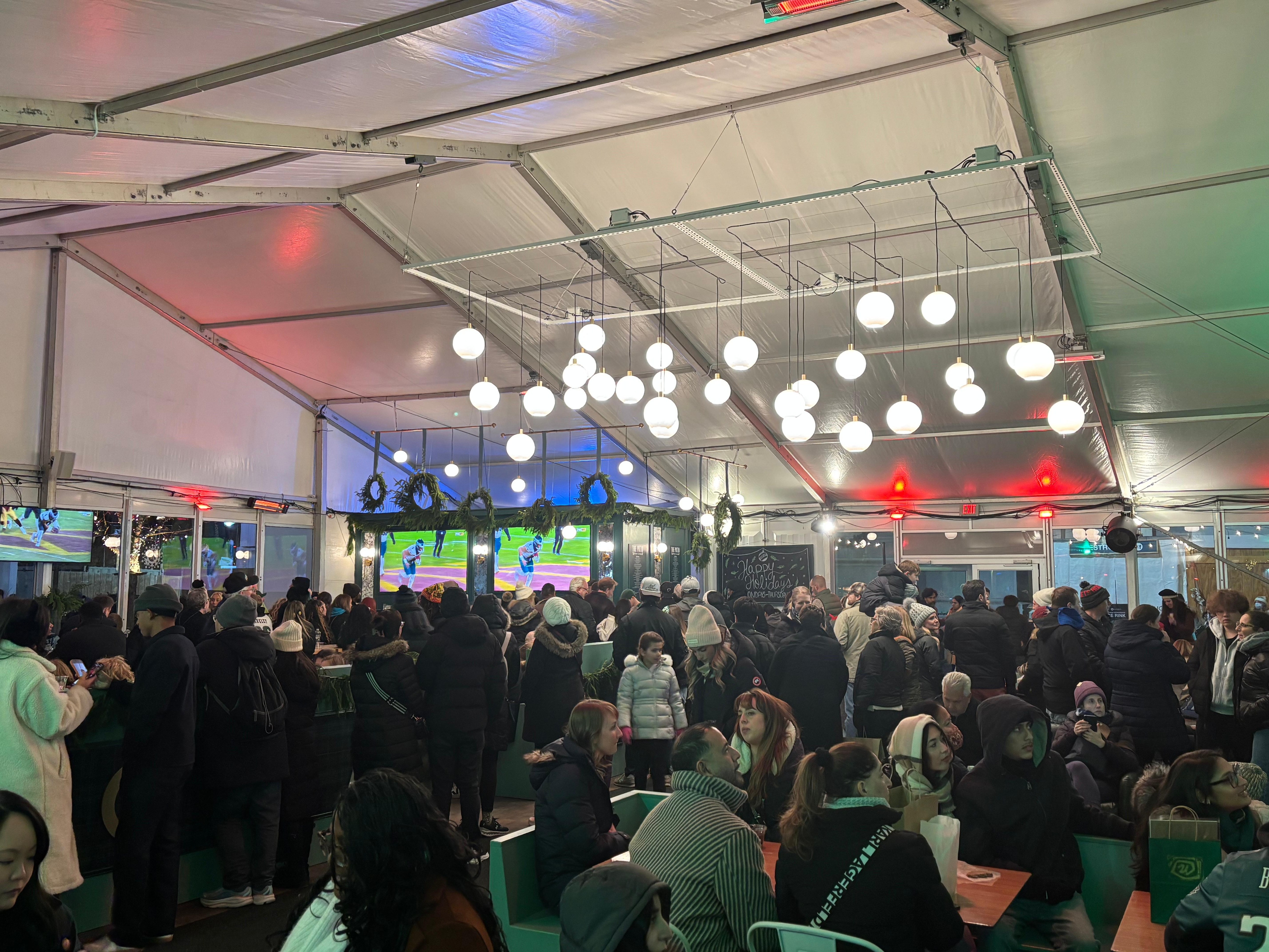 Rooftop restaurant bar