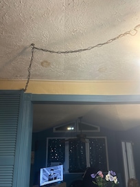 Roof leaking everything is dusty and dirty