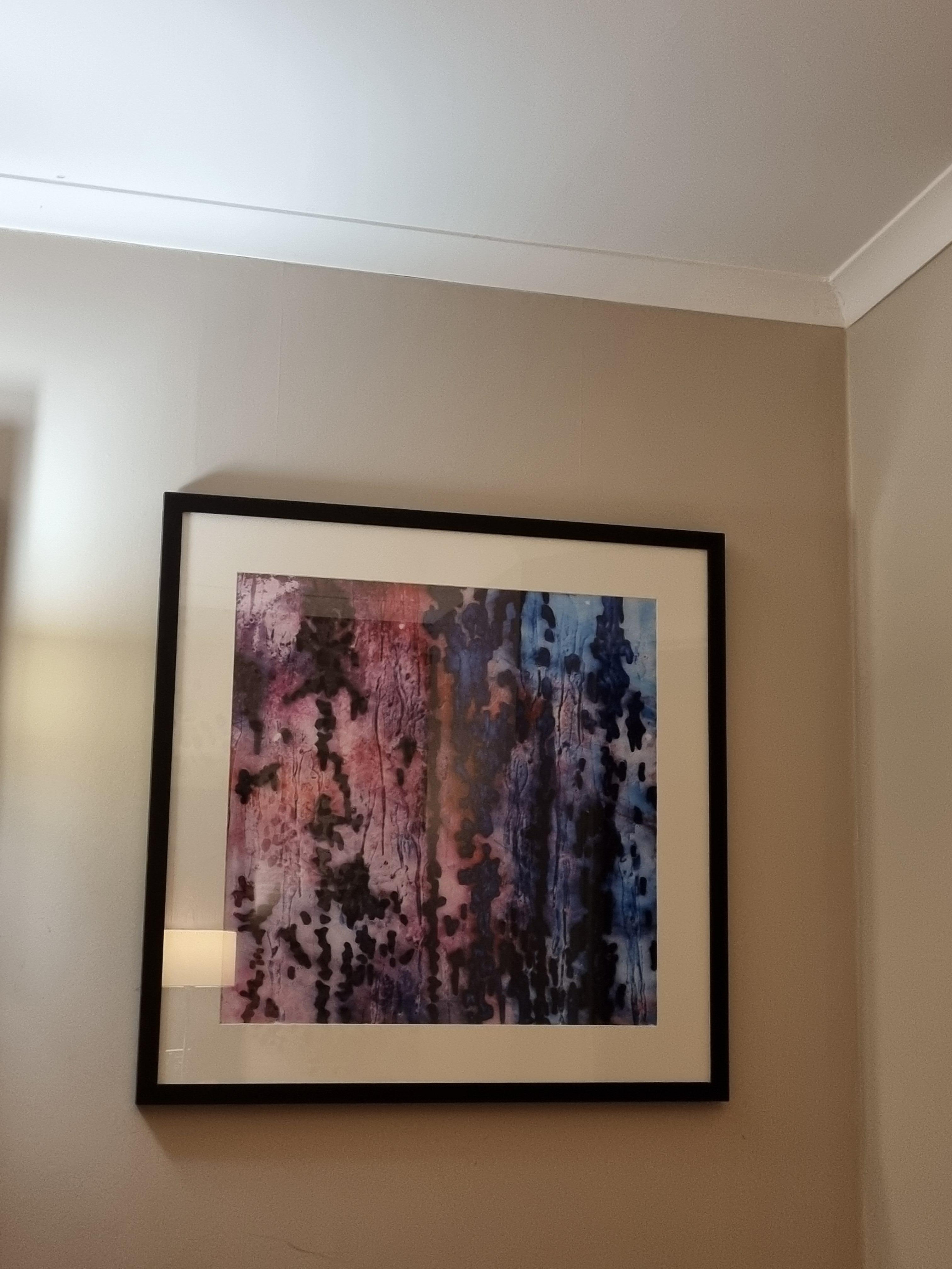 I don't know who painted this picture but I found very relaxing loved the colours I didn't ask if there were prints of it to buy  