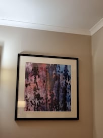 I don't know who painted this picture but I found very relaxing loved the colours I didn't ask if there were prints of it to buy