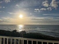 Morning sunrise from balcony