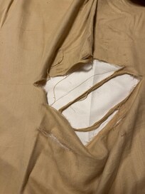 Bed sheet holes