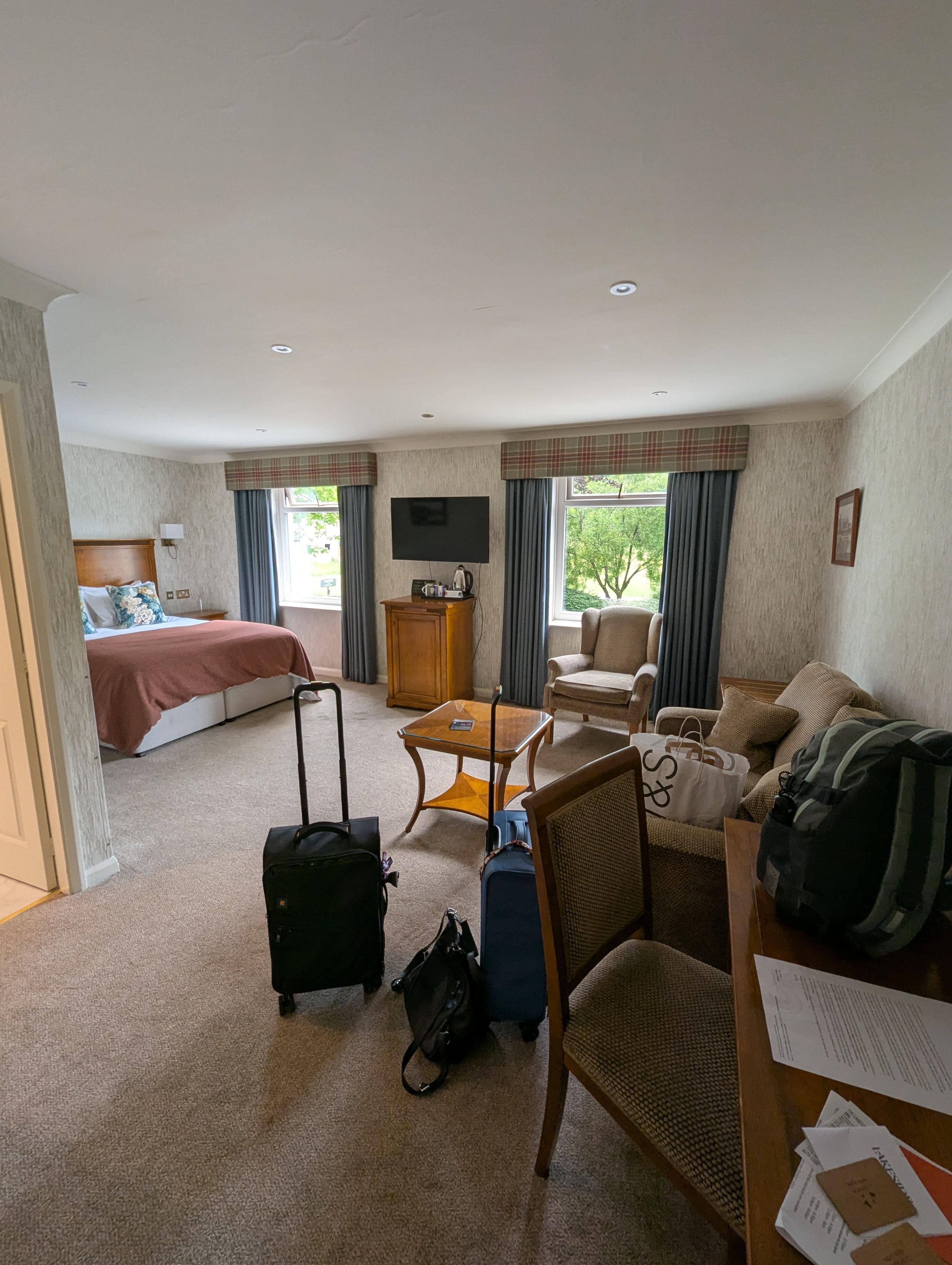 Our room just after we arrived!
