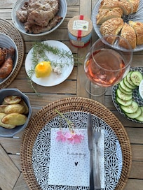 Abendessen an der Unterkunft