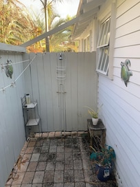 Convenient outdoor shower