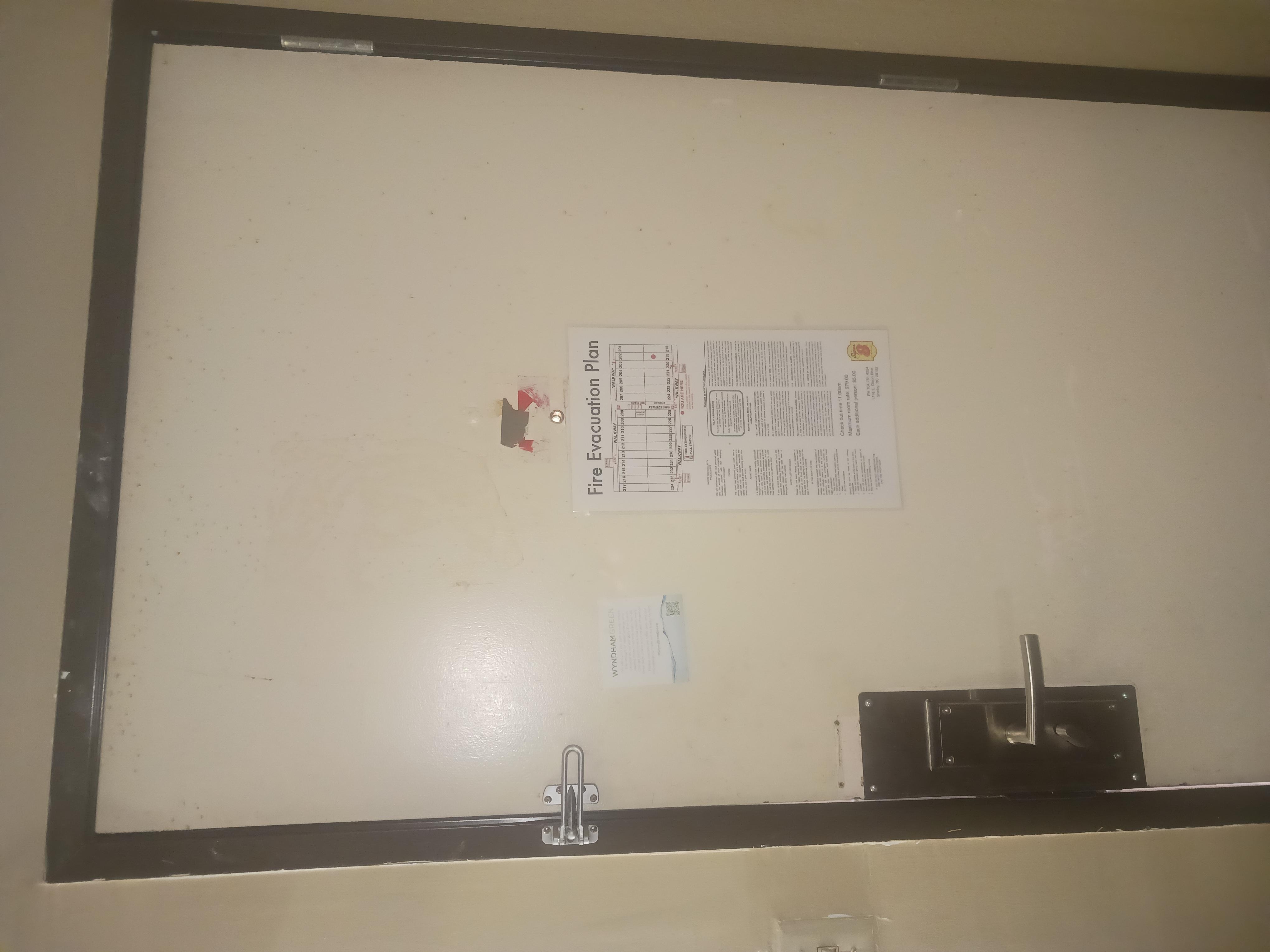 Door needs cleaned or painted 