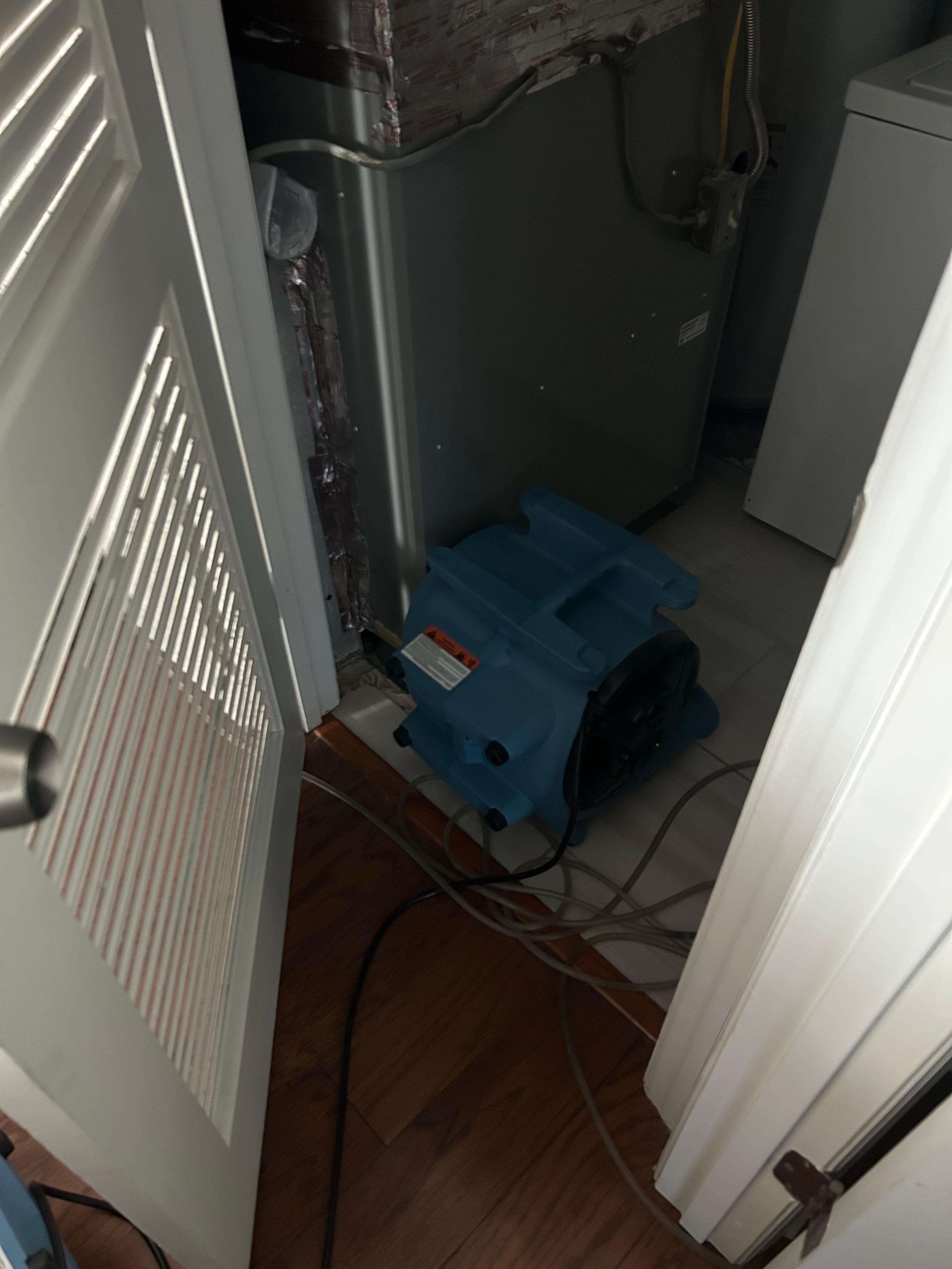 Second fan in utility closet. 