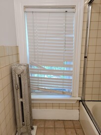 Broken bathroom shade