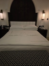 A special message from the housekeeping staff on our last night