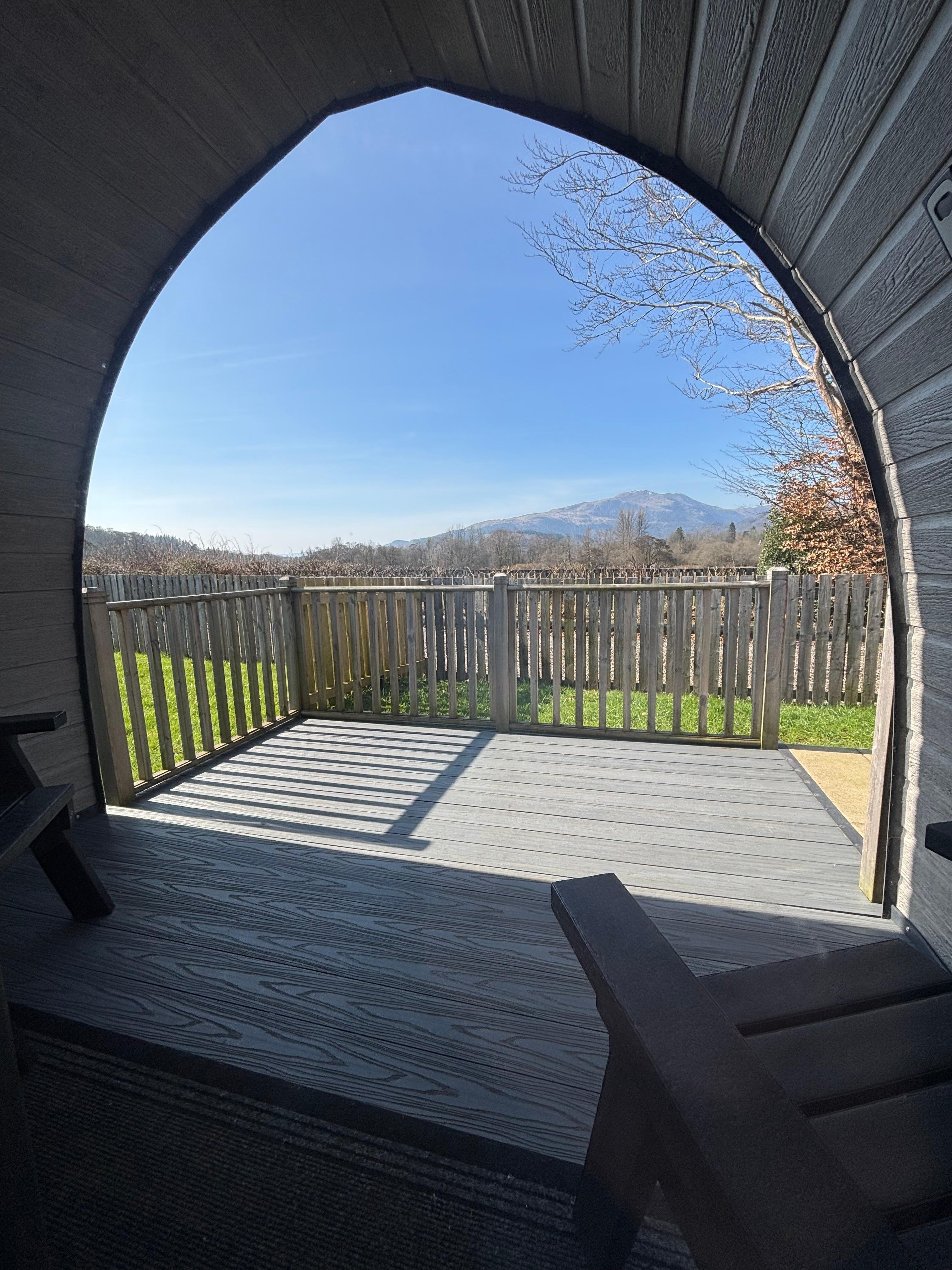 View looks from the door