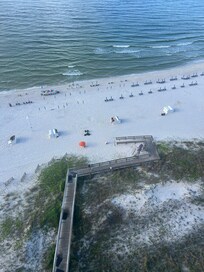 From the balcony