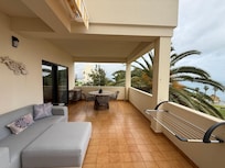 Spacious apartment patio balcony