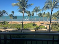 View of beach from unit