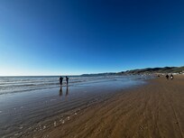 Midday walk on the beach