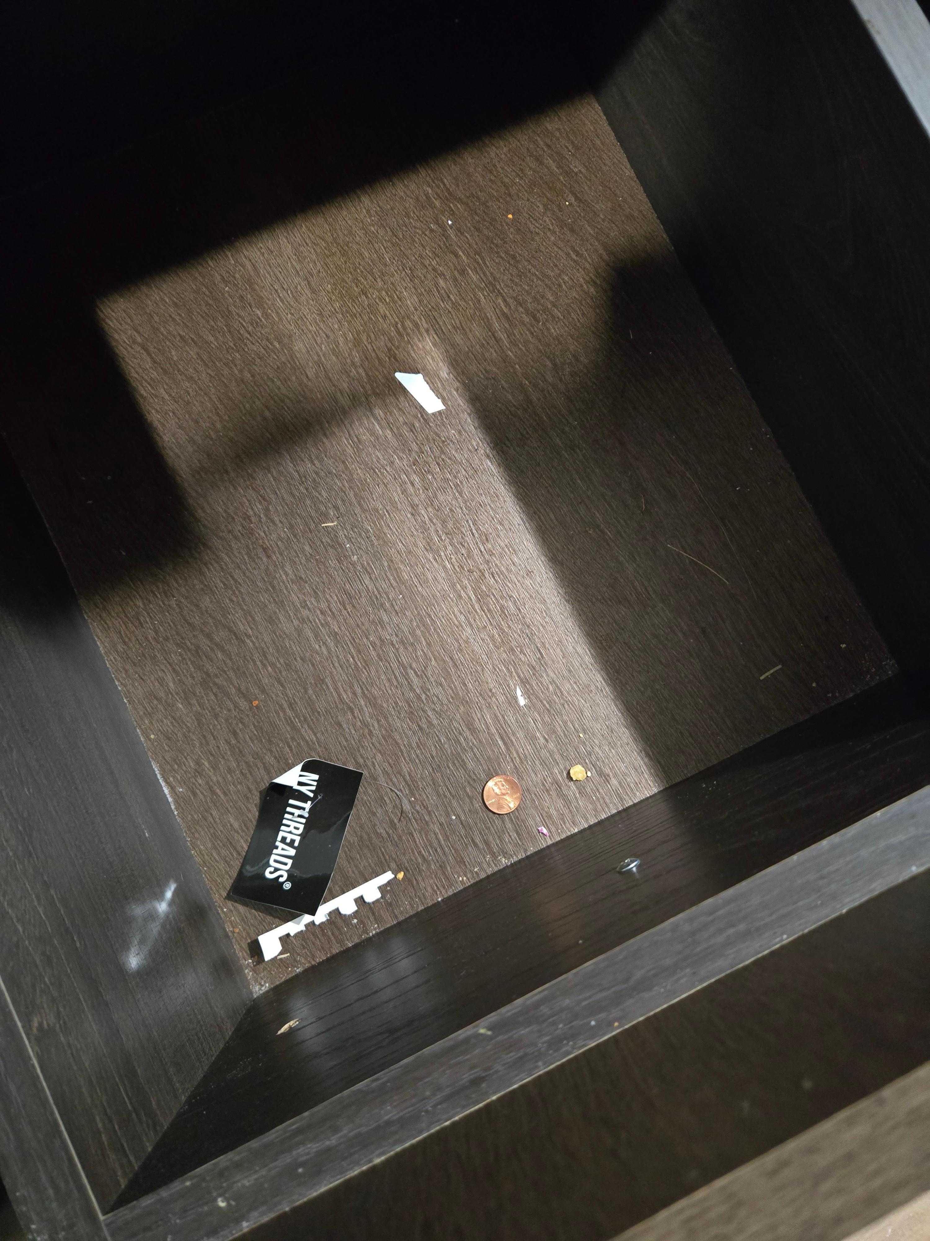 Trash left in kitchenette drawr