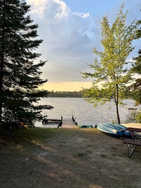 View from the front step of the cabin.