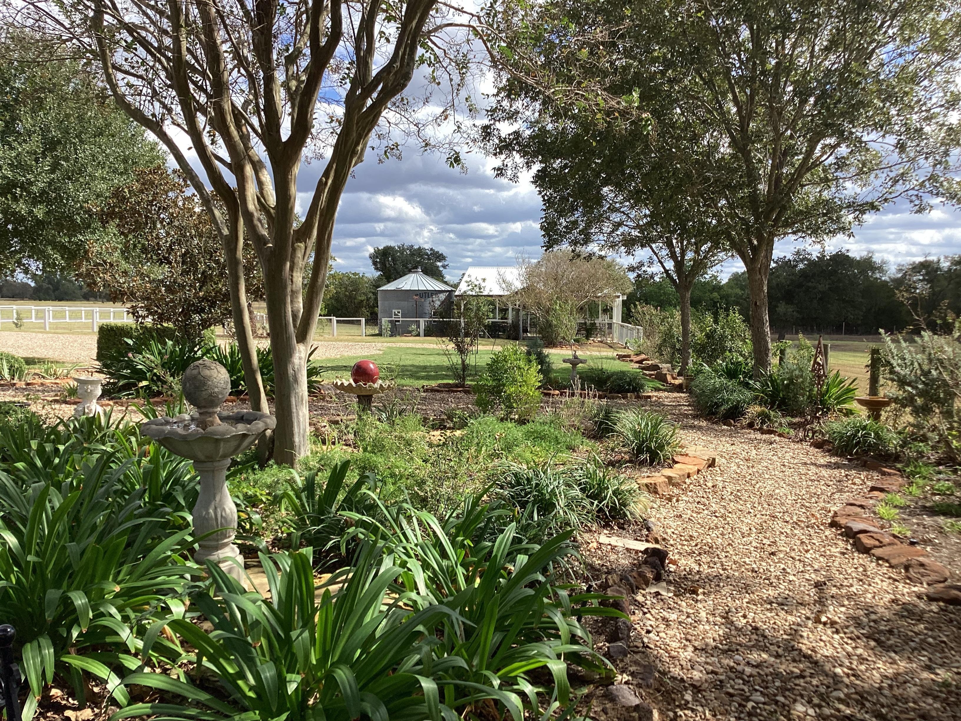 Well kept private garden