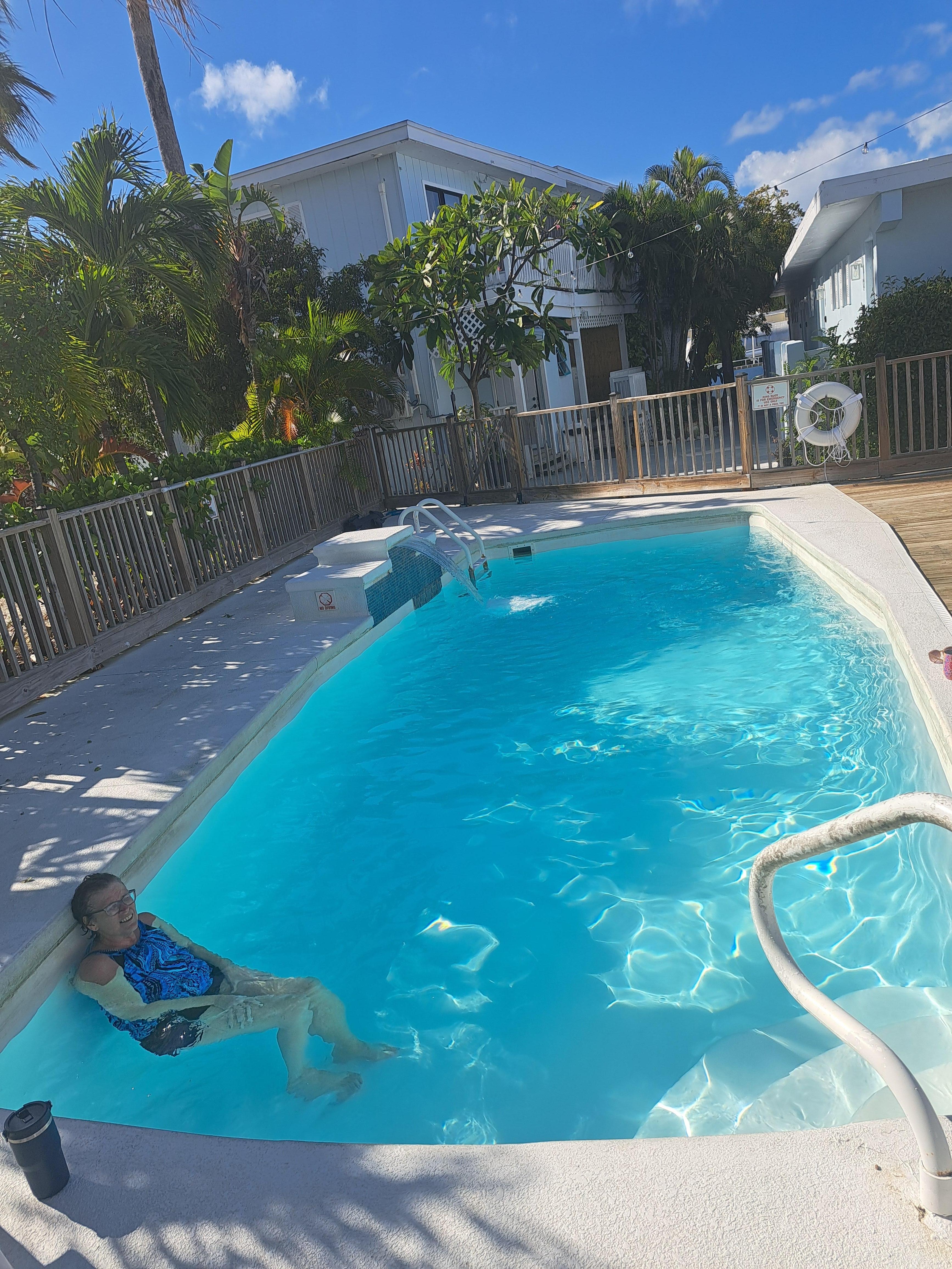 The pool was clean and warm!