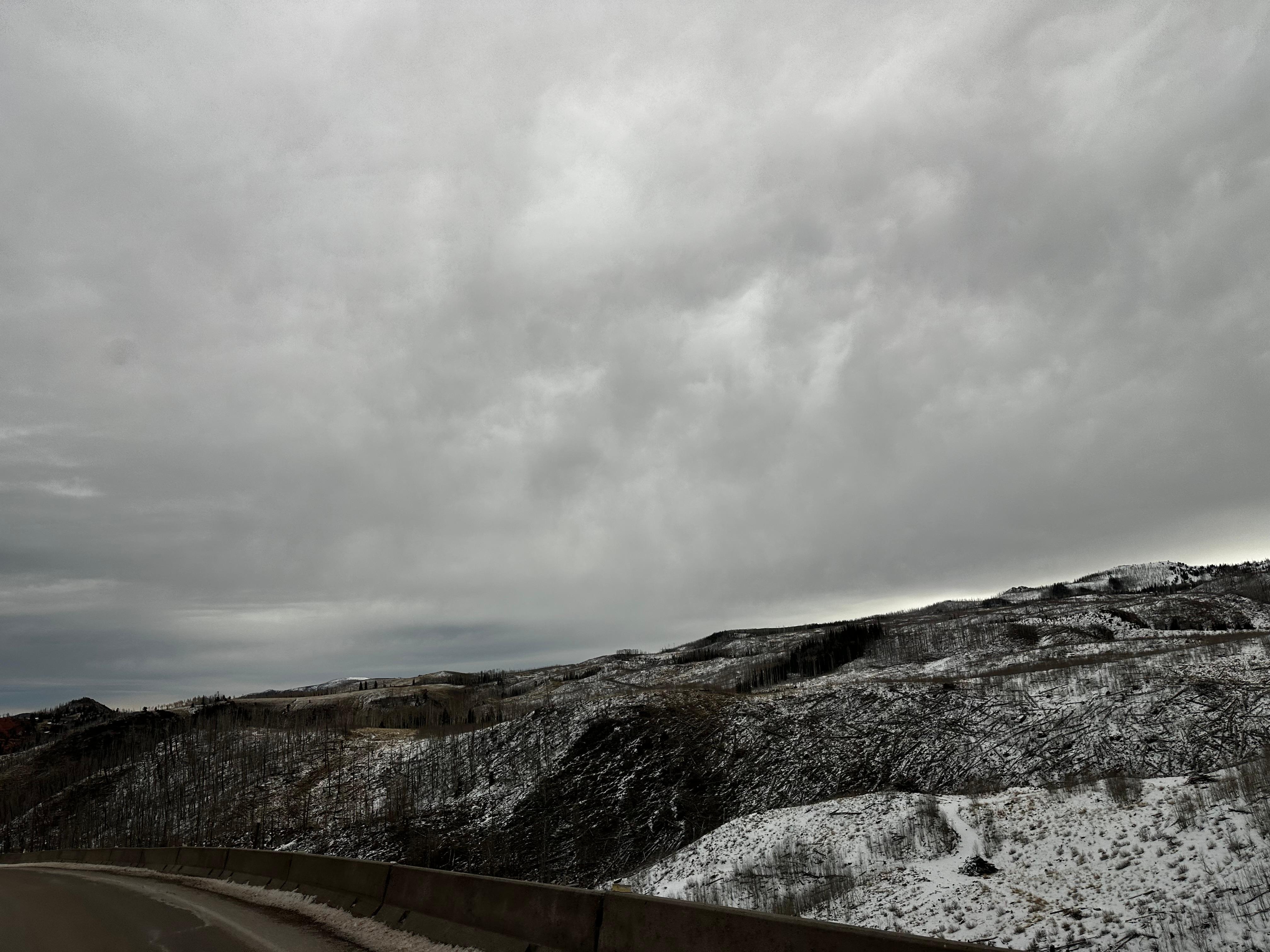View of Brian Head, from down the street of the condo