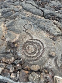 Petroglphys right outside condo complex