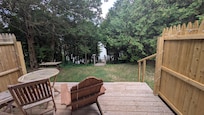 View down to the lake