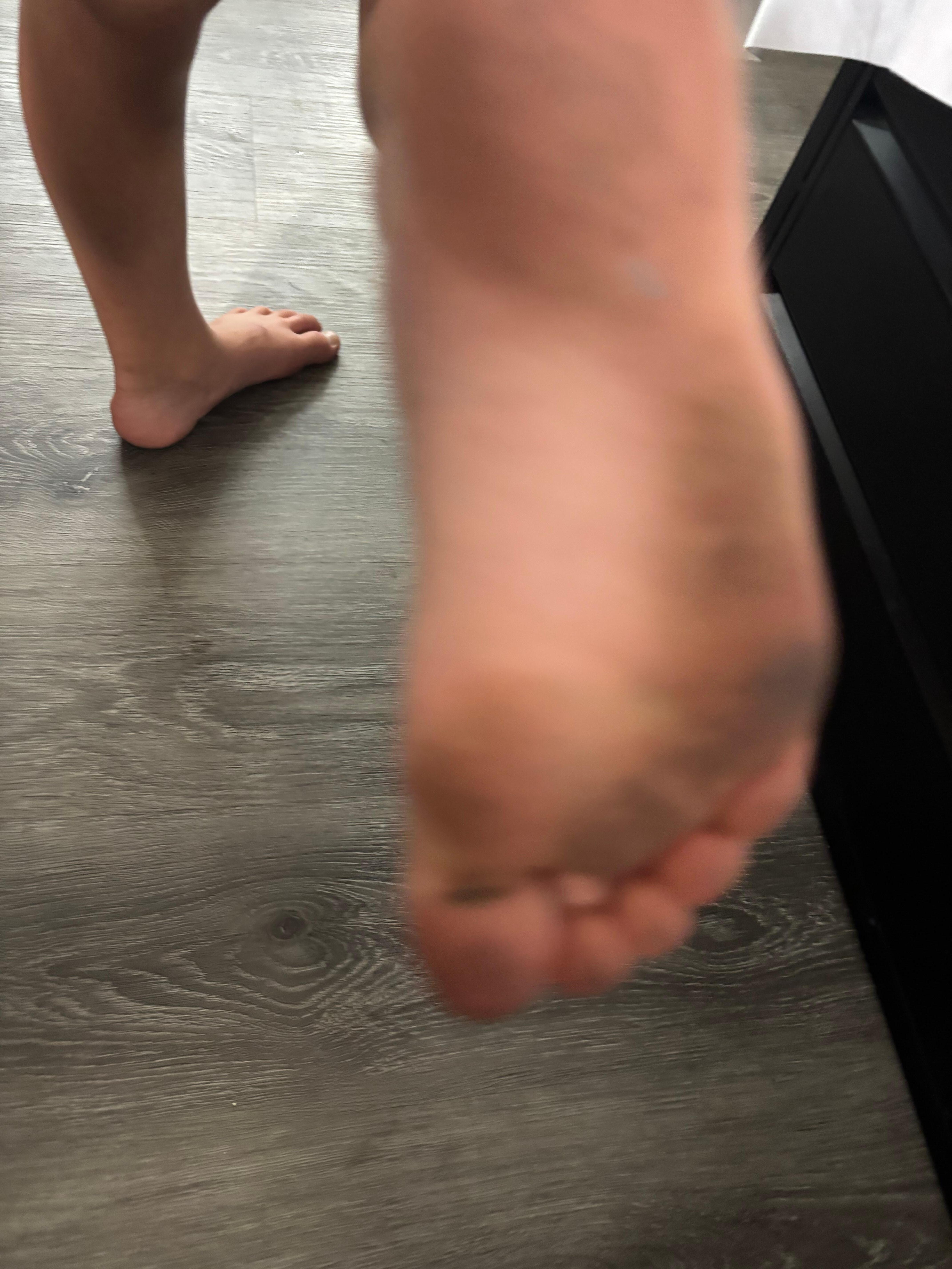 My daughter washed her feet 6 times!