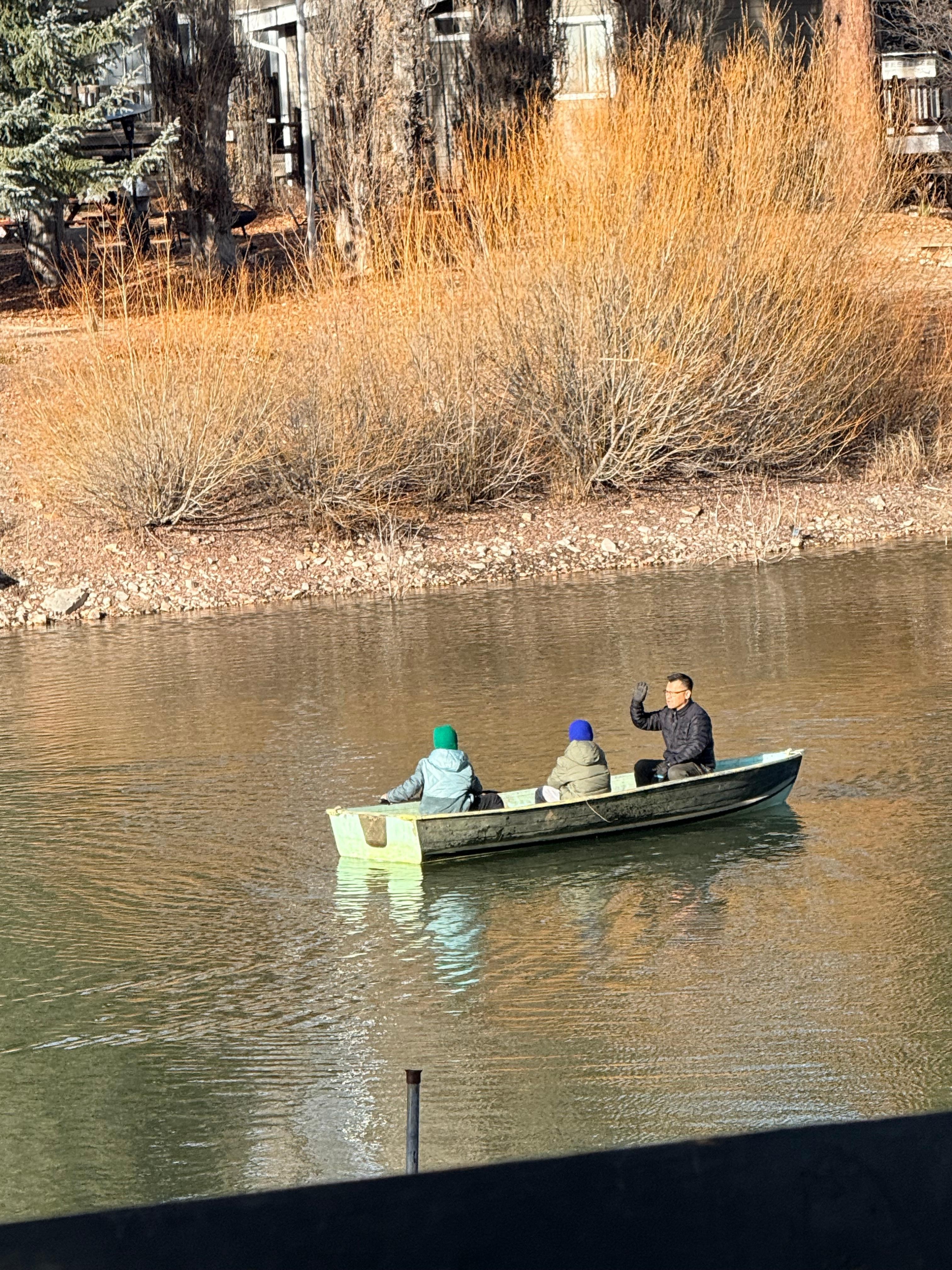 Kids loved the free paddle boat. 
