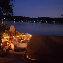 The view at night is equally beautiful.