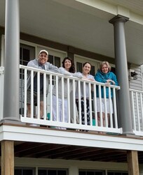 Enjoying the back porch