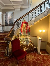 A cute little display reminding guests it’s a festive season