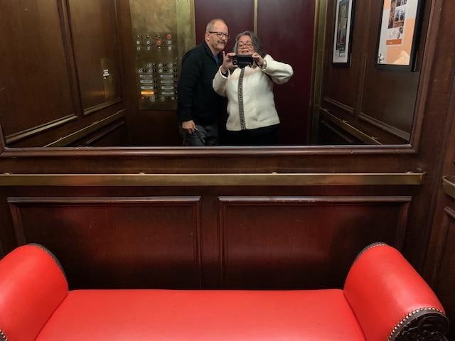 Seating in the elevator