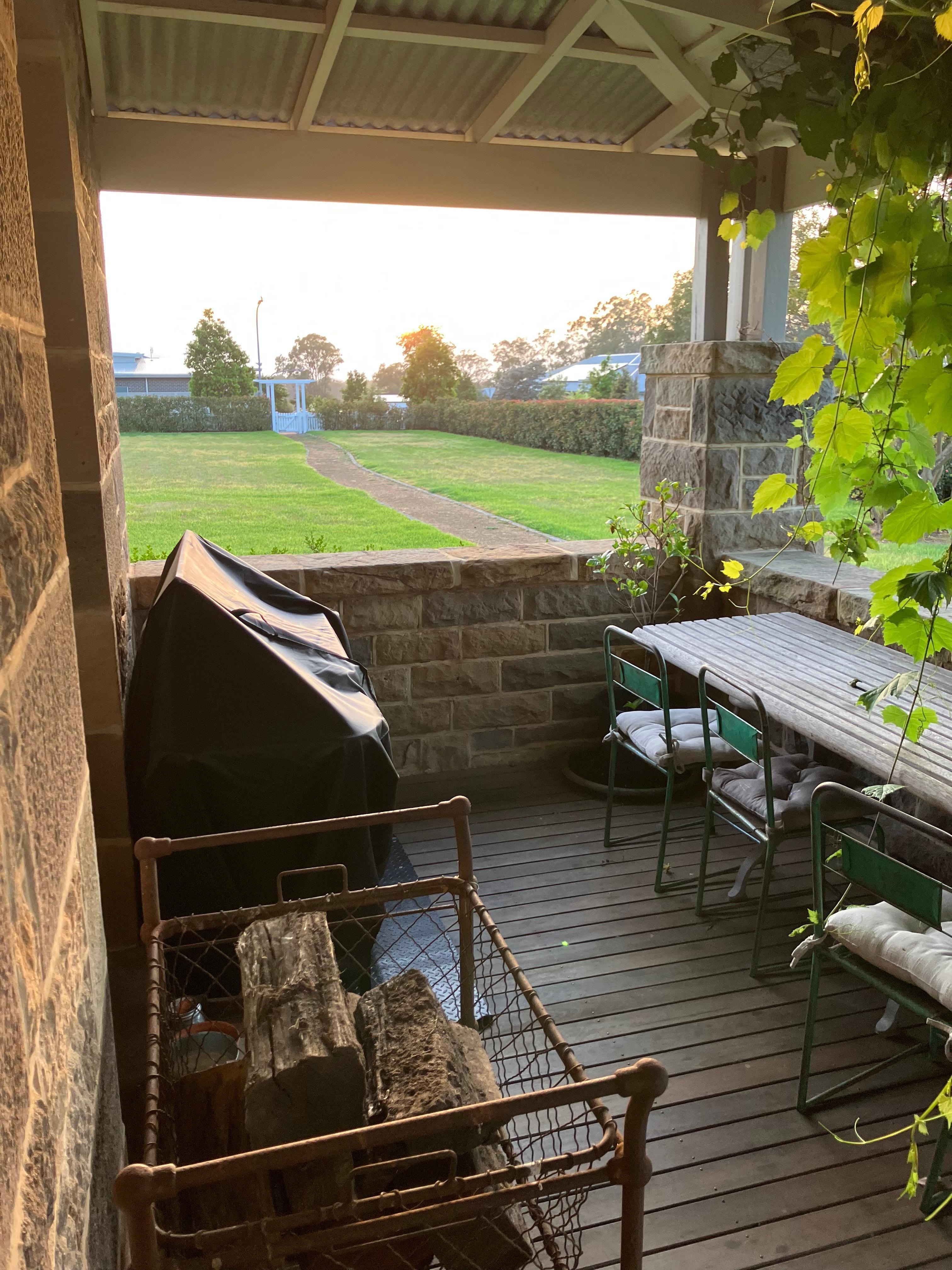 Even an outside work space